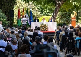 Un momento del acto de entrega del Premio Lorca.