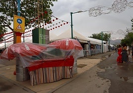 Lluvia en el Corpus de Granada.