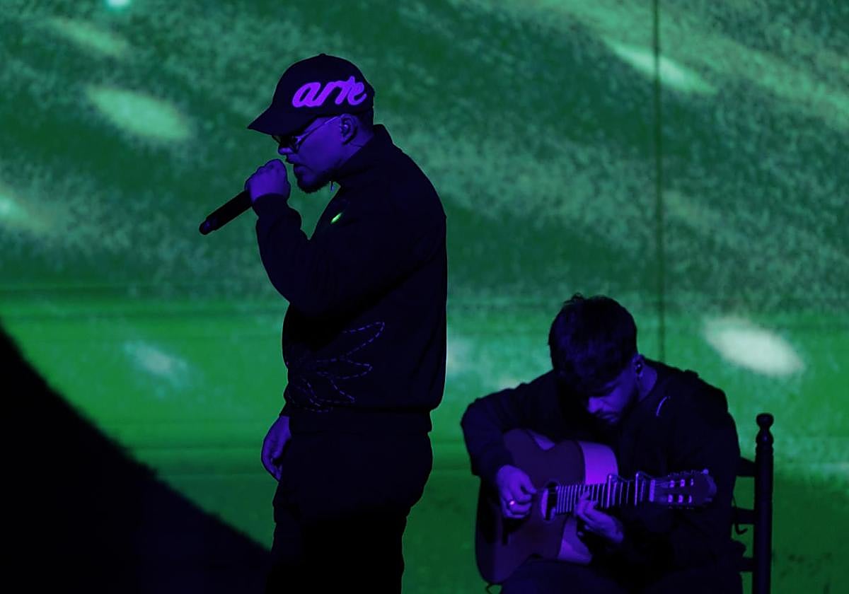 Dellafuente, durante su actuación en los Goya de este año en Granada.