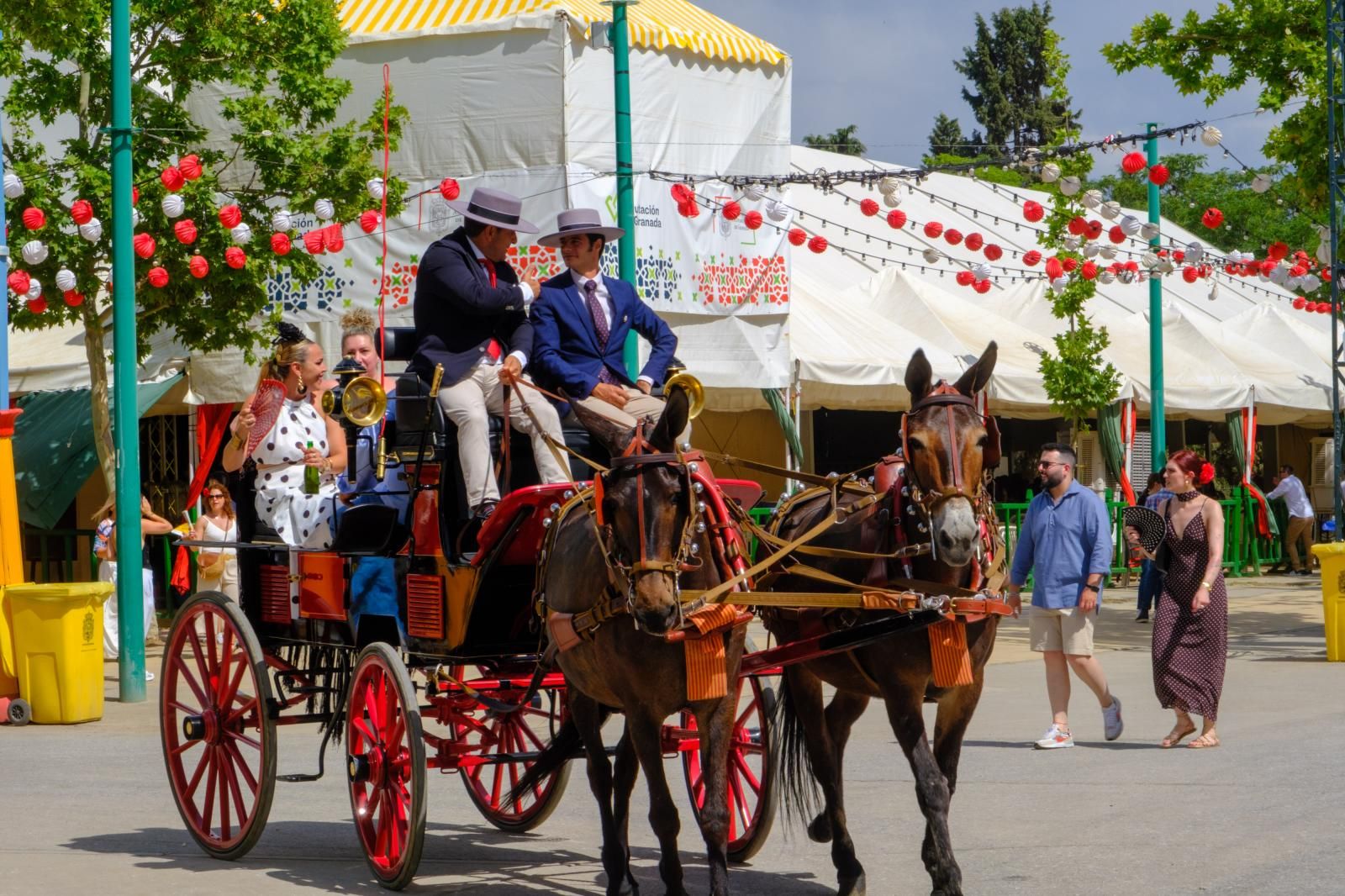 La exhibición de enganches en el ferial de Granada, en imágenes