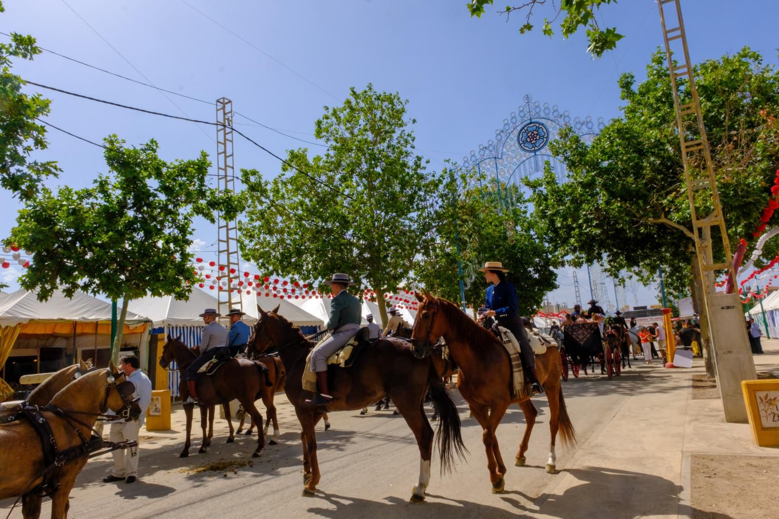 La exhibición de enganches en el ferial de Granada, en imágenes