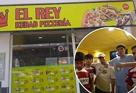 Saiko y Plex en El Rey Kebab Pizzería.