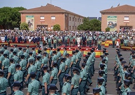 La 130ª promoción de la Academia de la Guardia Civil en Baeza.