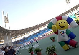 Indalete, en el Campeonato de España de Atletismo, celebrado en 2004 en Almería.