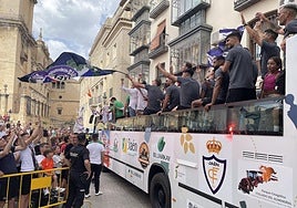 La fiesta del ascenso del Real Jaén, en imágenes