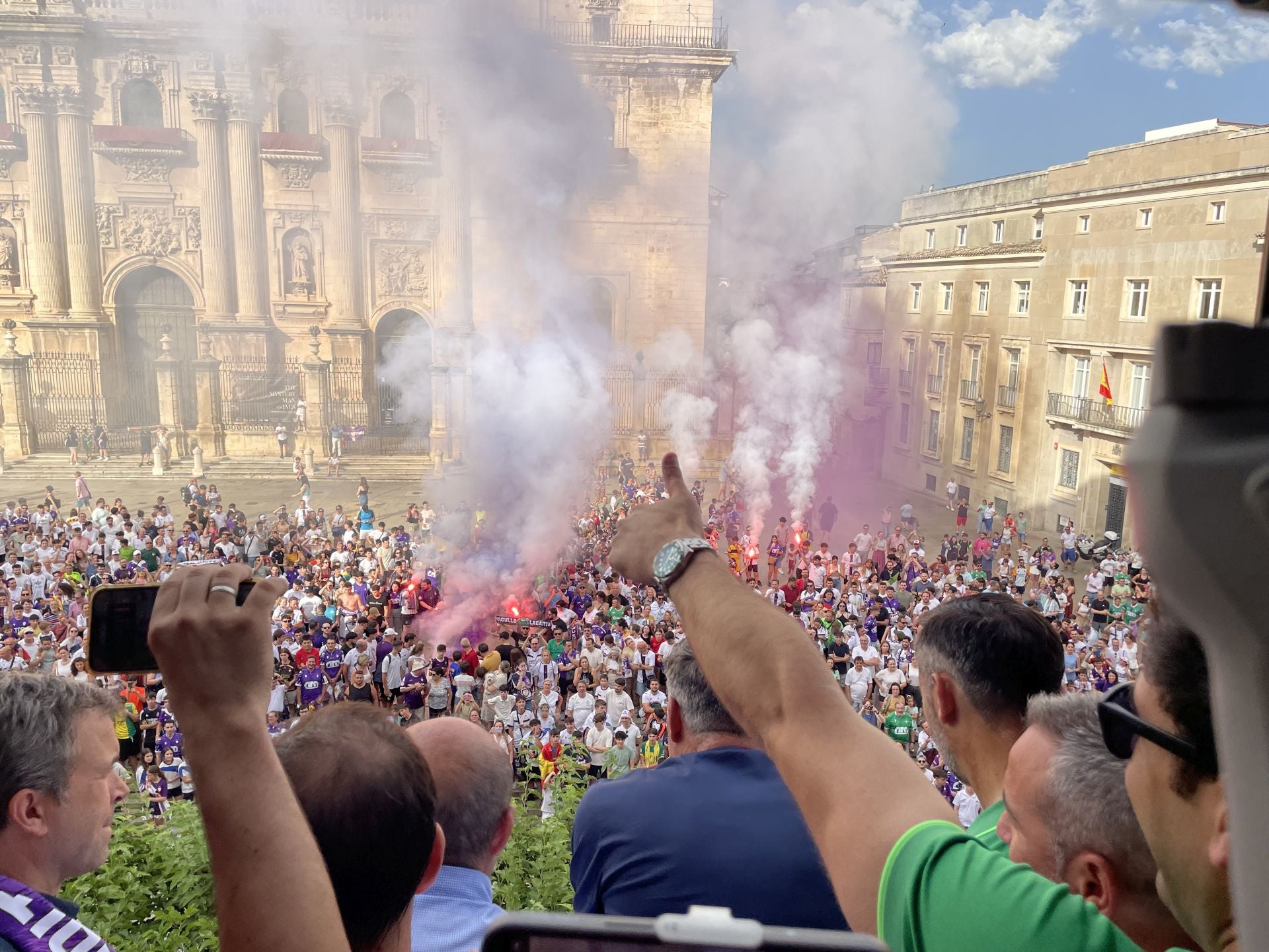 La fiesta del ascenso del Real Jaén, en imágenes