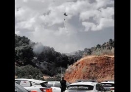 Incendio en el entrono del cementero de Granada.