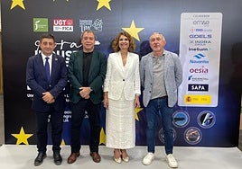 Paco Reyes, Mariano Hoya, María Jesús Montero y Pepe Álvarez.