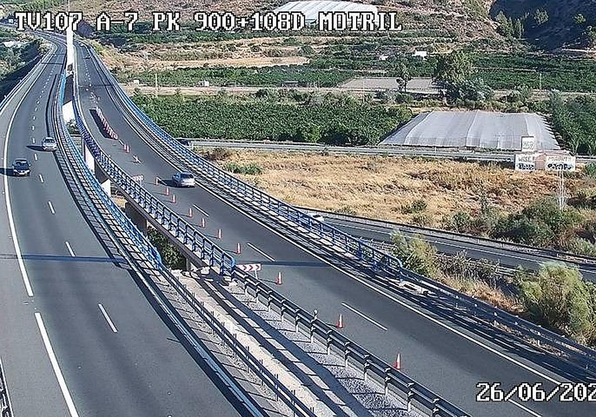 Accidente de tráfico en la A-7, en el que ha intervenido la Guardia Civil