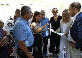 Marifrán Carazo, de visita en la zona este jueves.