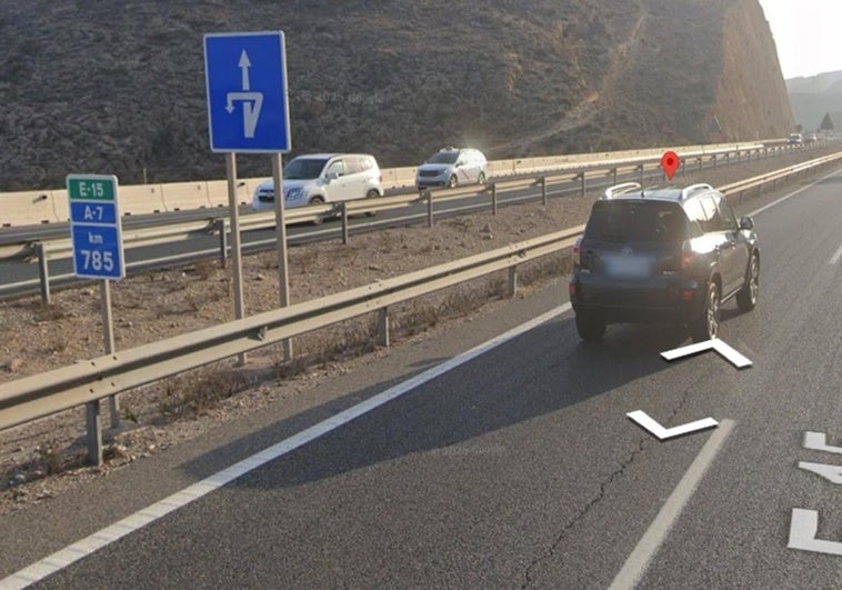 Dos fallecidos en un accidente de moto en la autovía A-7 a su paso por Almería capital
