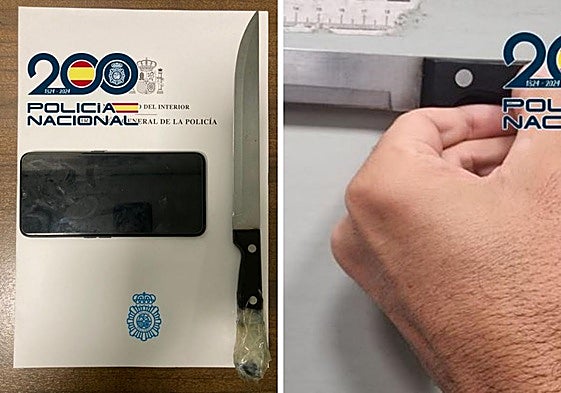 La Policía caza a joven de 19 años minutos después de que atracara a un hombre con un cuchillo de 20 cms