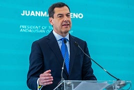 El presidente de la Junta de Andalucía, Juanma Moreno.