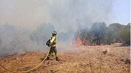 El incendio en Villablanca.