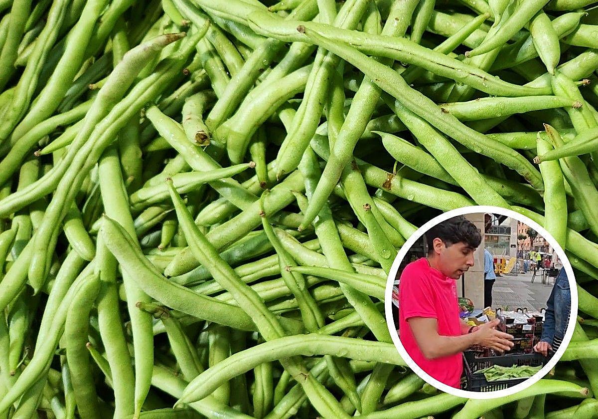 Un frutero avisa de la llegada de las judías verdes granadinas.