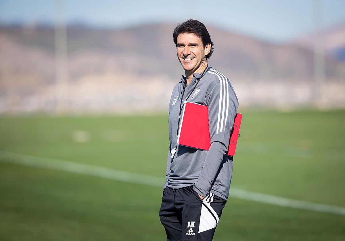 Aitor Karanka, en sus tiempos en el Granada.