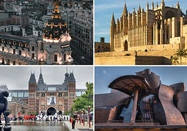 Algunos de los destinos con vuelo directo desde Granada.