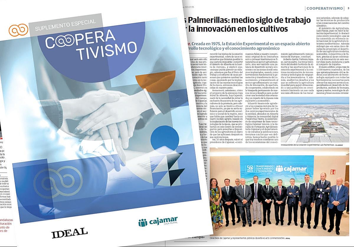 Detalle de la portada sobre las páginas intereriores del especial informativo.