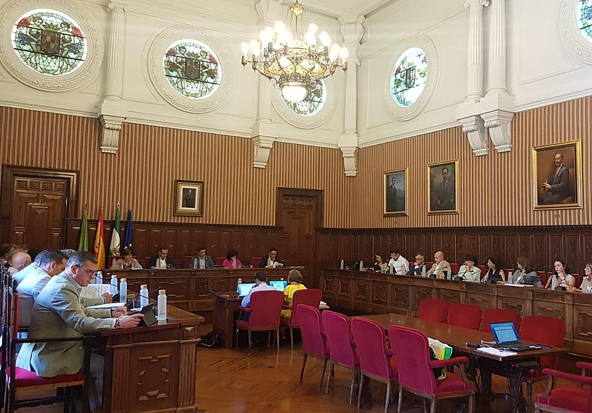 Diputados provinciales en el pleno ordinario de este jueves.