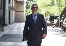 Antonio F. M. , a su llegada al Tribunal Supremo.