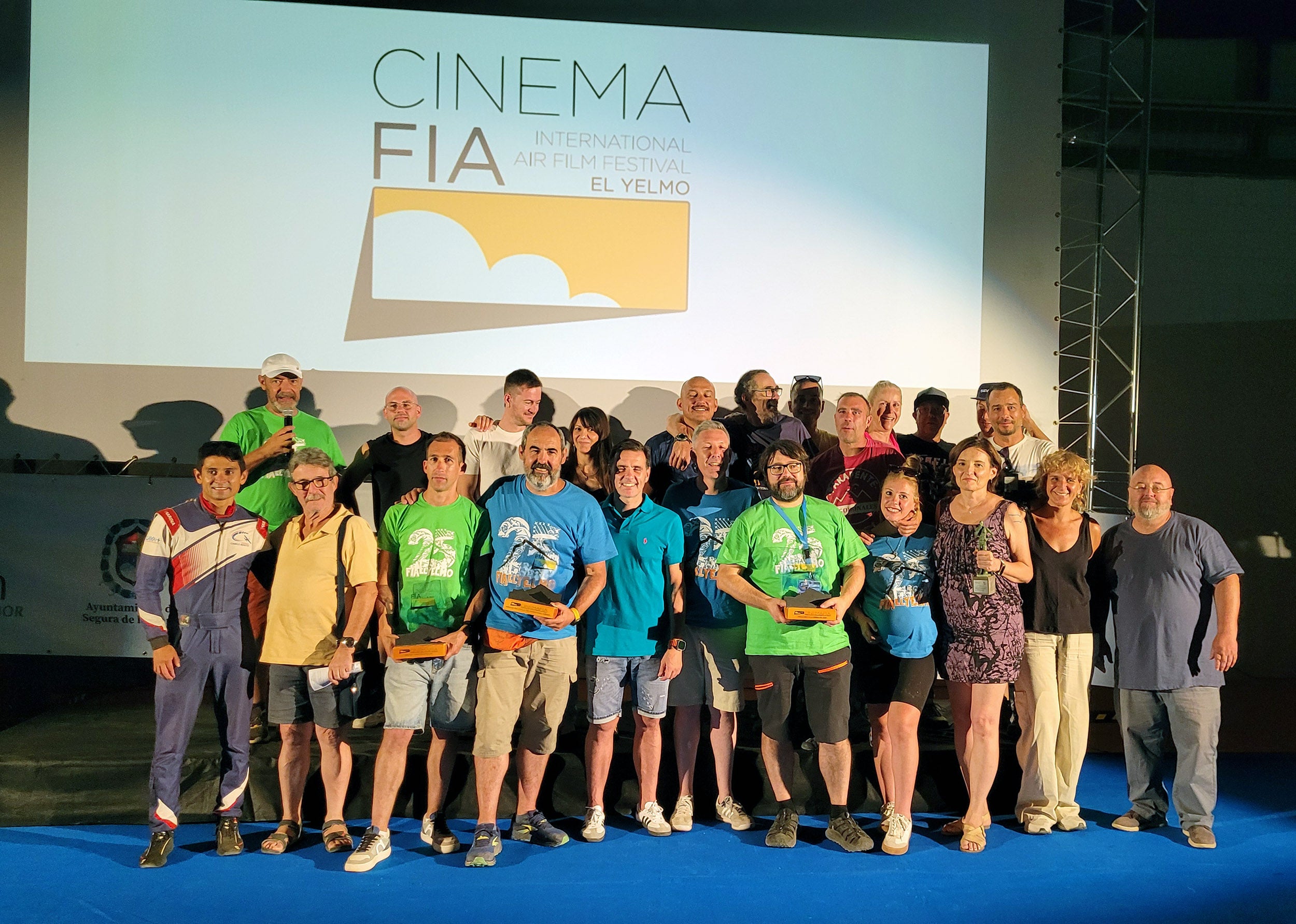 Entrega de premios a las cintas ganadores del Festival Cine del Aire.
