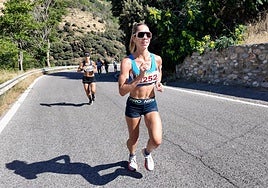 Carolina Huertas, en Trevélez.