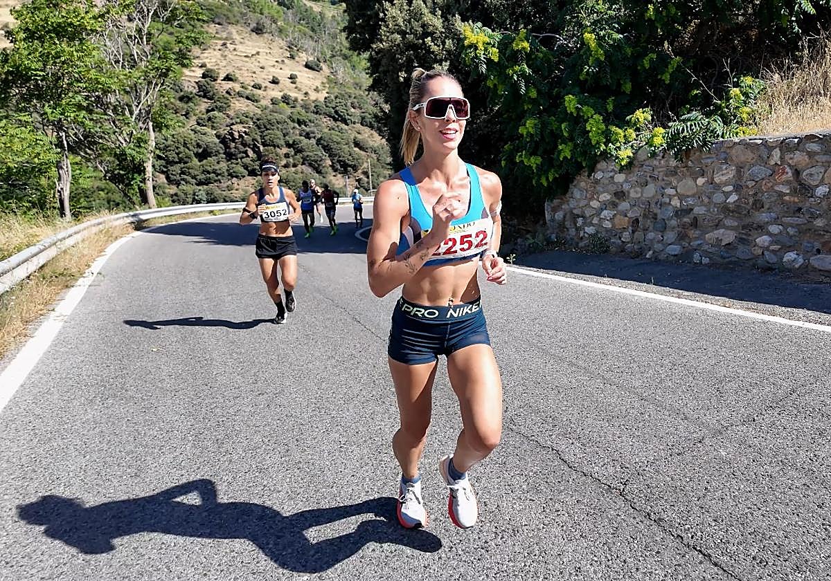 Carolina Huertas, en Trevélez.