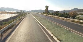 Carretera A-358, en la que se produjo el accidente.