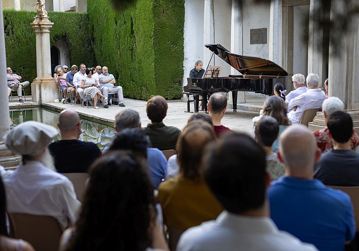 El concierto inicial de la mañana en la Fundación Rodríguez Acosta.