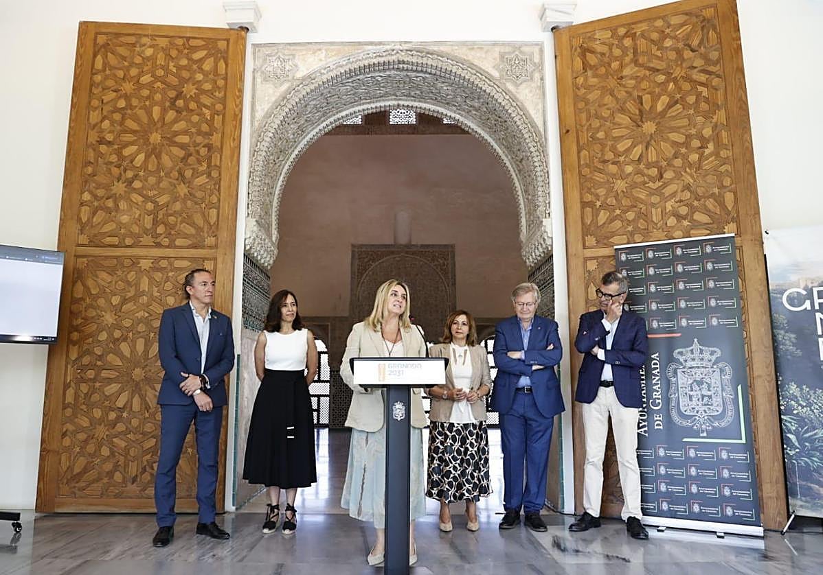 Rueda de prensa de Marifrán Carazo en el II Foro Internacional por la Paz.