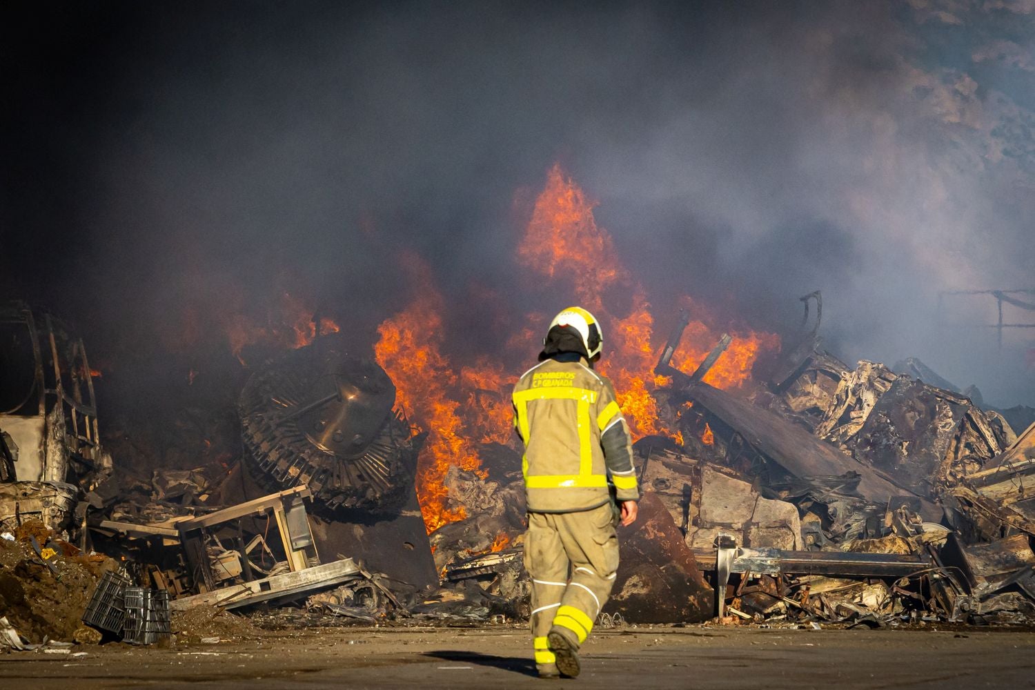 El incendio de Padul, desde dentro