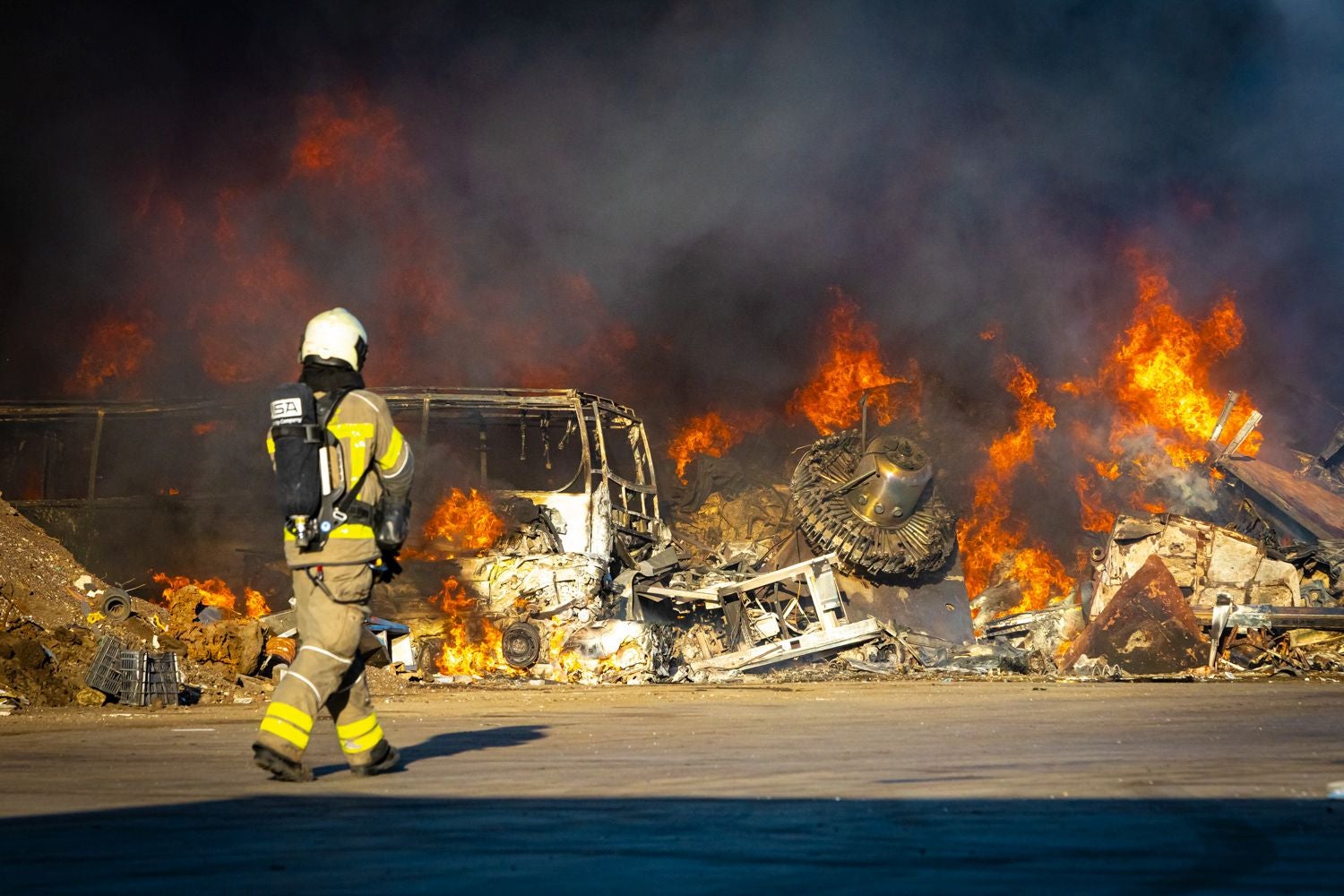 El incendio de Padul, desde dentro