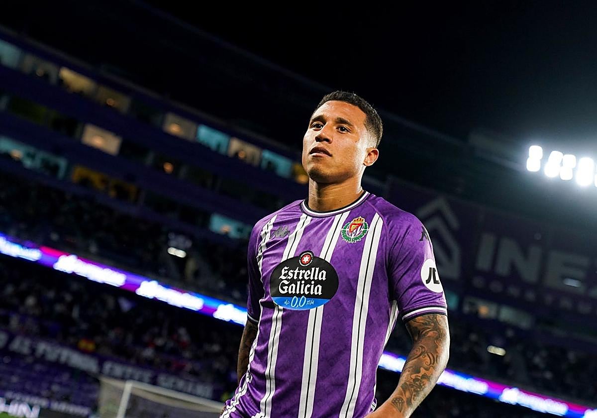 Machís, en un partido con los blanquivioletas.