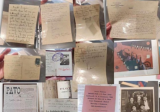 Cartas, manuscritos, carteles y fotografías del legado de Joaquín Amigo.