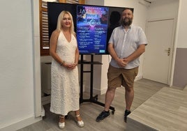 María Espejo y David Lluesma, en la presentación de la programación del Cine de Verano.