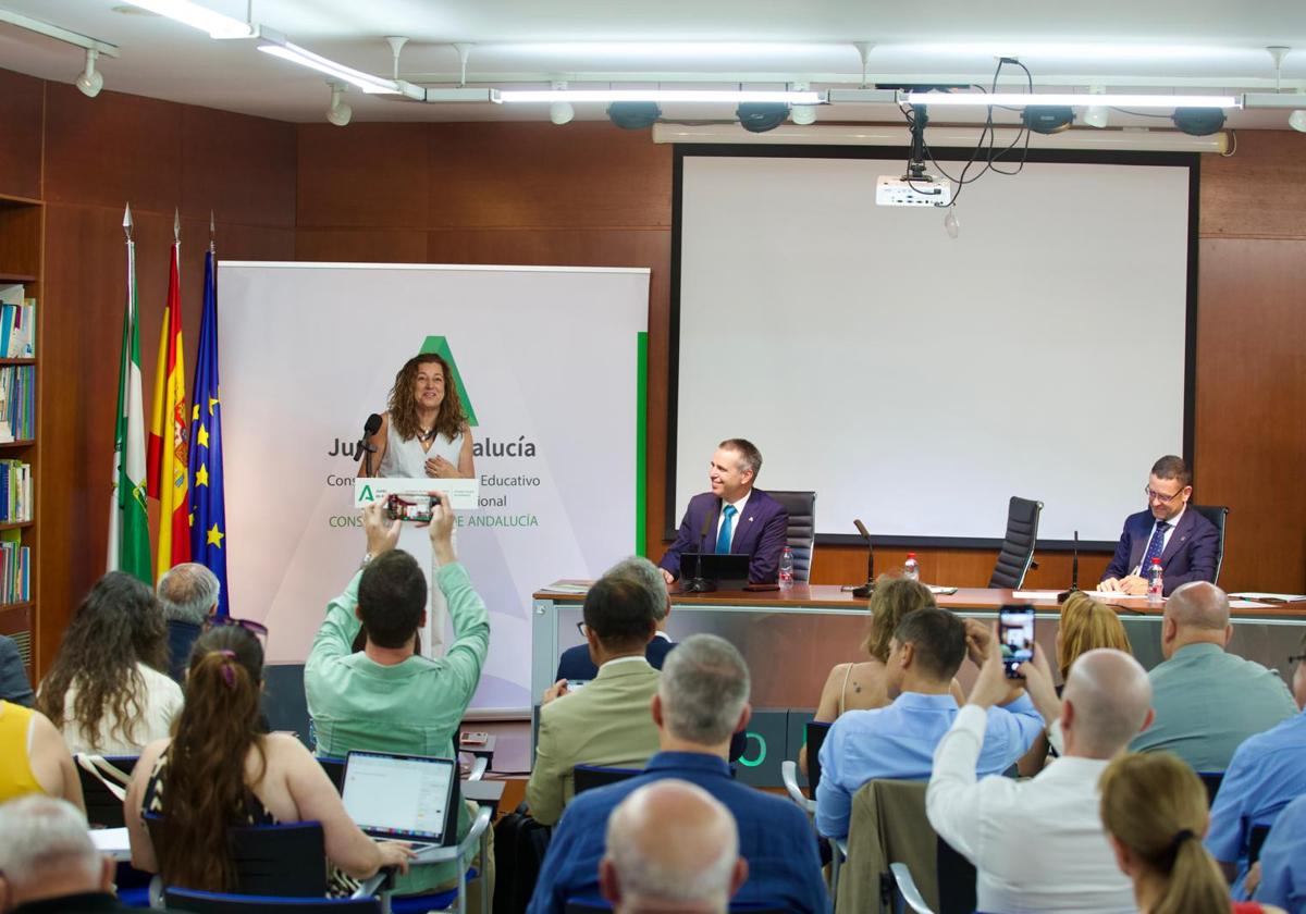 Castillo expone en el pleno del Consejo Escolar los avances de la educación en Andalucía