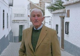 Jesús Robles, en su pueblo de Nigüelas