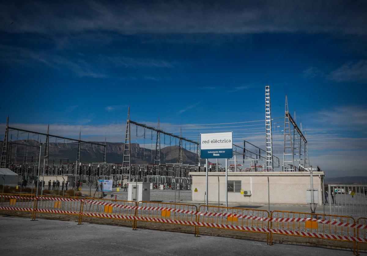 La subestación de Baza, que se inauguró en 2022.