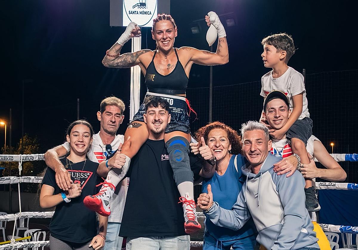 Sandra Muñoz, tras el triunfo.