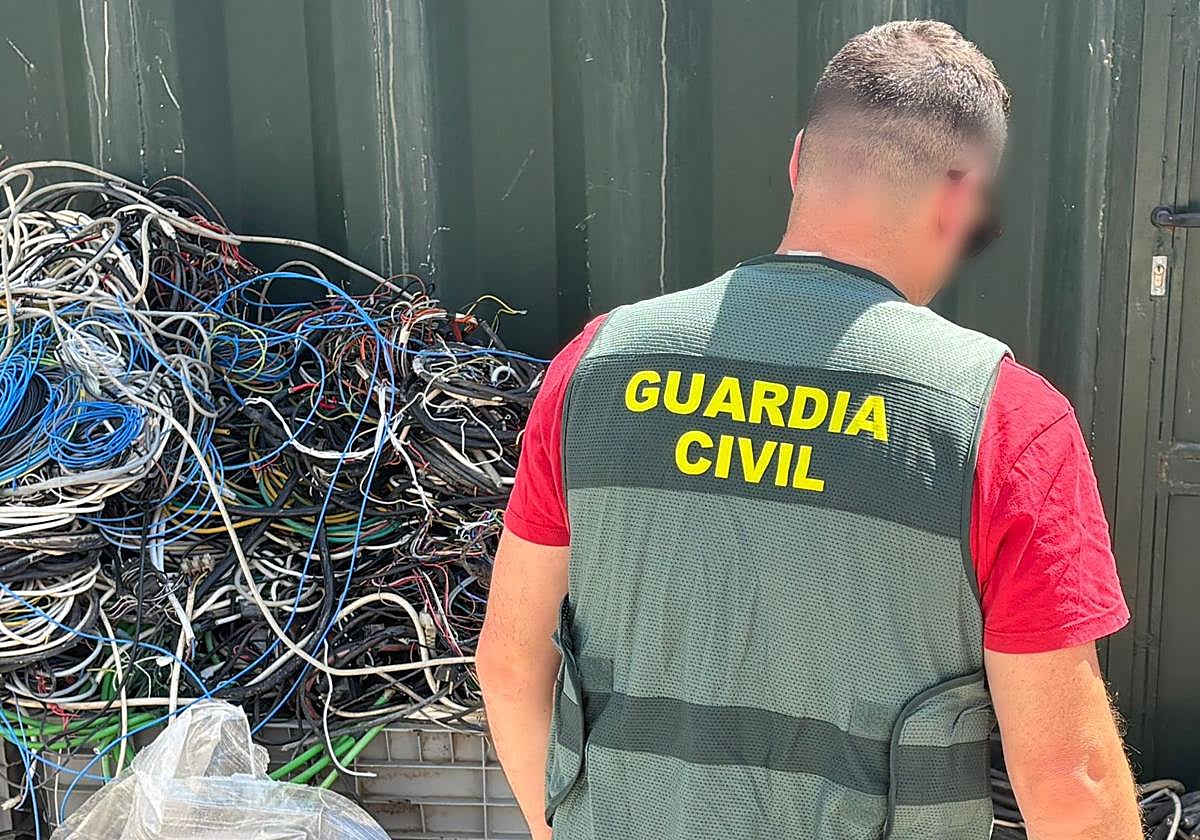 Recuperan 114 kilogramos de cobre robado en una explotación agrícola de Níjar