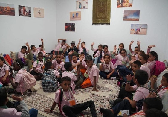 Menores saharauis que participaron en el programa 'Vacaciones en paz' en una edición anterior.