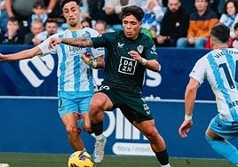 Melamed durante un partido contra el Málaga la temporada pasada