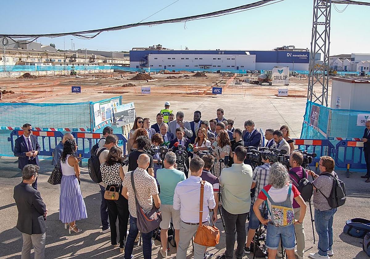 Visita insittucional a las obras de Desay.