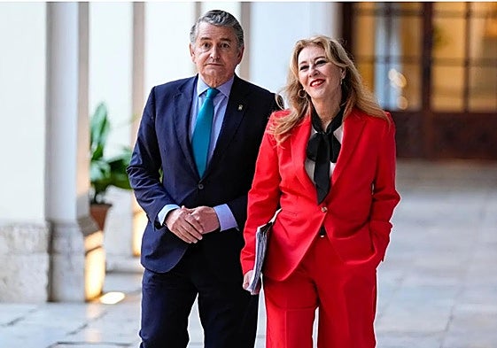 Antonio Sanz y Carolina España, en una imagen de archivo.