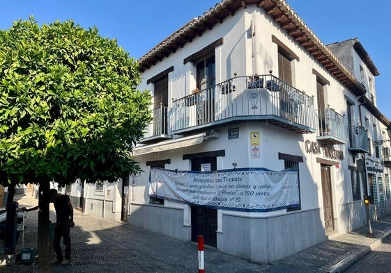 Fachada del Casa Torcuato, en el Albaicín.