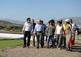 Visita a la balsa de la Comunidad de Regantes de Jaén.