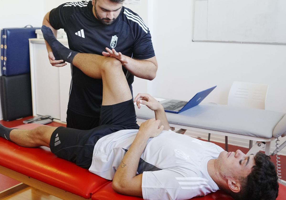 Puma se somete a una de las pruebas médicas del reconocimiento.