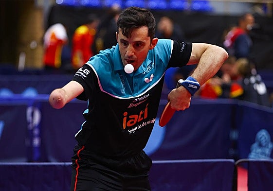 José Manuel Ruiz, en plena competición.