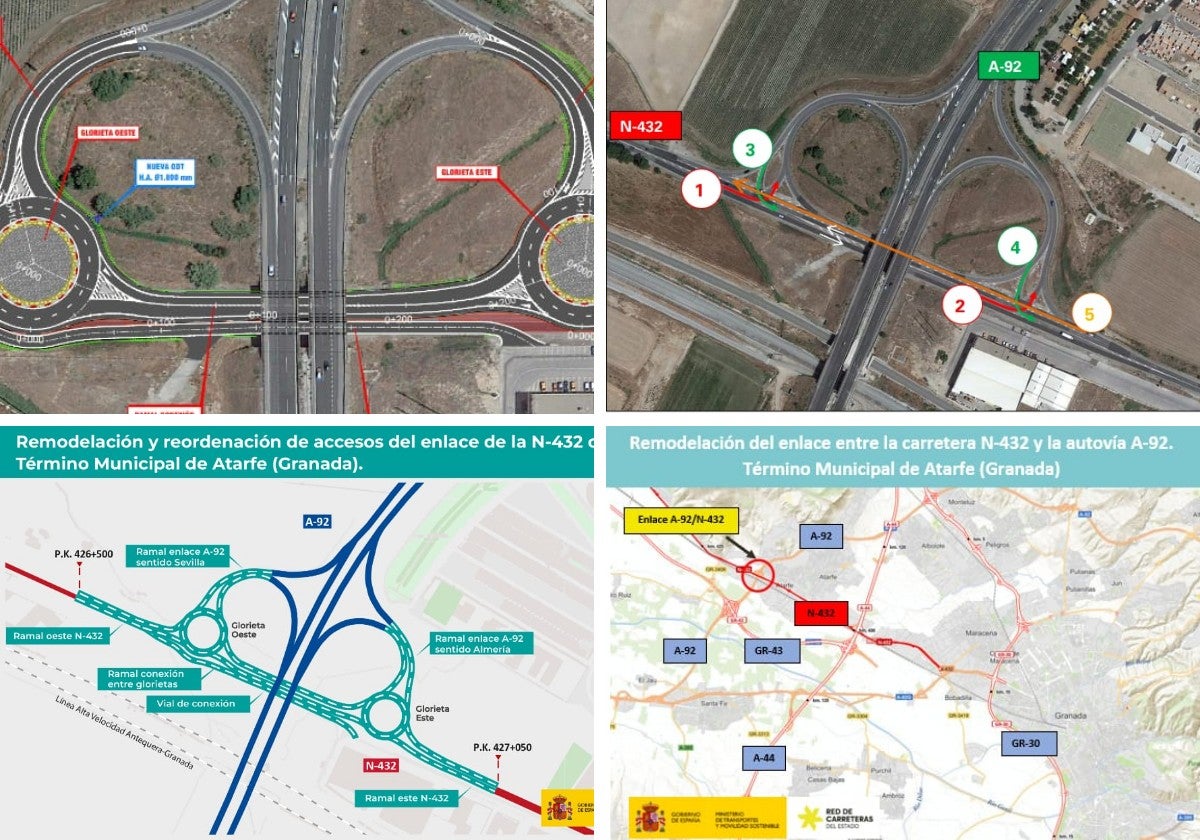 Paso crucial para la gran obra del enlace N-432 con A-92 que incluirá dos glorietas.