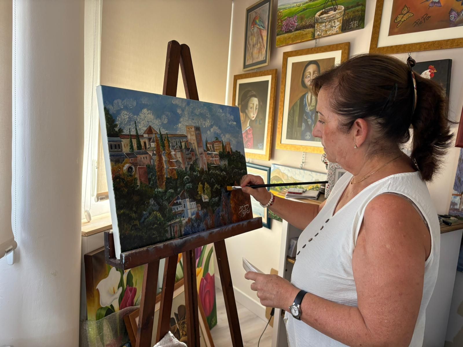 Las obras de arte de Pepa para decorar su pueblo